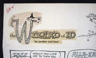 RARE WIZARD OF ID SUN.  COMIC STRIP BY BRANT PARKER 1966,  COLOR GUIDE 3