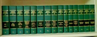 Law Books: American Jurisprudence 2d Vol.  10 - 19 Green Color Vintage Decorative