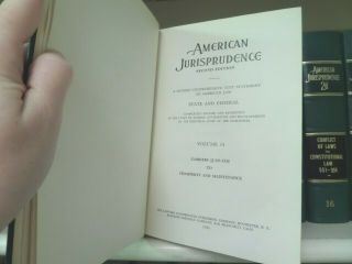 Law Books: American Jurisprudence 2d vol.  10 - 19 Green Color Vintage Decorative 5
