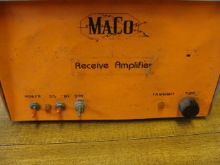 MACO Receiver Amplifier Linear Power CB Ham HF Vintage Tube Base Radio SSB 6