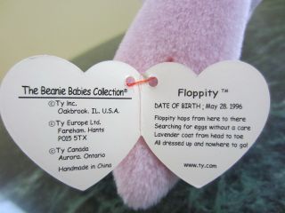 RARE Floppity Beanie Baby (purple) 5