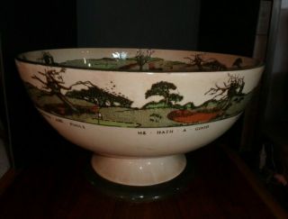Antique Royal Doulton Golfers Punch Bowl - Great