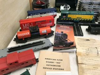 Vintage American Flyer Train Set W/ Tracks,  Transformer,  Cars,  Accessories 7