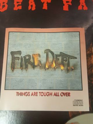 Fire Dept Cd Things Are Tough All Over 1990 Metal Hard Rock Louisville Very Rare