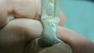 Sterling Souvenir Spoon Denver State Captiol Full Figure MINER Struck it Rich 8