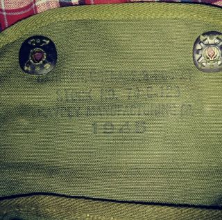 Wwii Us 3 Grenade Munitions Pouch 1945 Rare