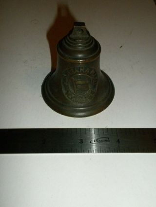 Small Commemorative Bell Fm Ms Asama Maru Nyk Line,  Japan,  1929 2.  5 " High Bronze