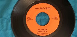 Tori Amos Baltimore Vinyl 45 Very Rare,  Authentic,  From Silver Spring Md
