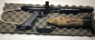 Vintage Og Cci Phantom 14 " 1 Piece Barrel Pump Paintball Gun Marker Black (j32)