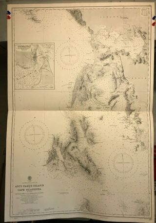 Greece Navigational Chart / Hydrographic Map 203,  Mediterranean - Ionian Sea