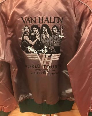 Vintage 1980 Eddie Van Halen Personal Custom World Tour Jacket Owned By Ed