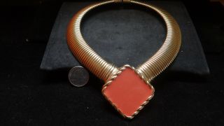 Remarkable Vintage Signed Donald Stannard Couture Massive Statement Necklace