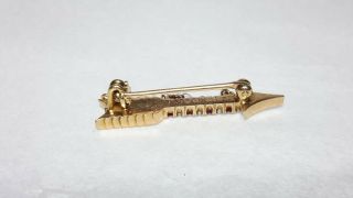 Vintage Pi Beta Phi gold sorority gold pearl ruby arrow pin Missouri - Wow 5
