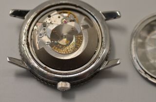 Vintage Zodiac Aerospace GMT,  Great Black Dial,  Sought After Bezel,  Runs 11