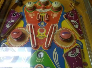 Vintage Rare 1950 JEANIE woodrail Pinball Machine 6