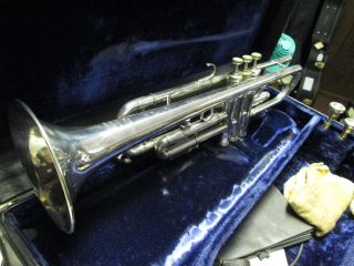 Benge Vintage Trumpet 3x Ml Bore Resno Tempered Bell Circa 1975 Silver Plate