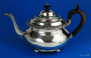 Pretty George Iv Old Sheffield Plate Teapot C1820 Decorative Mounts
