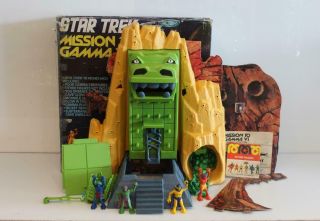 Vintage 1976 Star Trek Mission To Gamma Vi Playset W/ Box Rare Mego