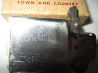 Vintage ZIPPO LIGHTER RUNNING DEER - Town & Country Unfired 1959 Pat Pend 5