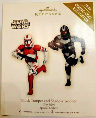 2009 Hallmark Star Wars Shock Trooper & Shadow Trooper,  Limited Qty - Rare