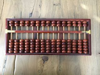 Rare 17 " Lotus Flower Brand Abacus | 15 Rods | 105 Beads