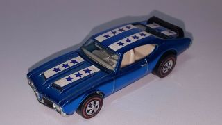 Vintage Hot Wheels Redline 1969 Olds 442 Blue