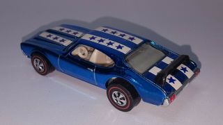 VINTAGE HOT WHEELS REDLINE 1969 OLDS 442 BLUE 7