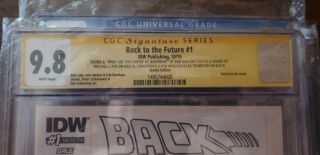 RARE - Back to the Future 1 CGC 9.  8 Signature - Michael J Fox,  Lloyd & Thompson 4
