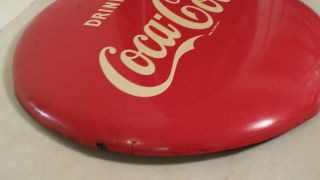 ANTIQUE VINTAGE ROUND DRINK COCA COLA 16 