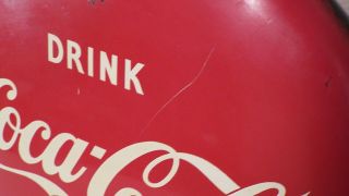 ANTIQUE VINTAGE ROUND DRINK COCA COLA 16 