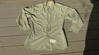 Ww2 Us Army Military Khaki Cotton Dress Uniform Shirt