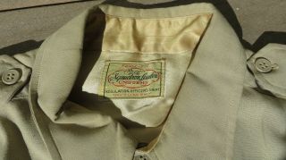 WW2 US Army Military Khaki Cotton Dress Uniform Shirt 3