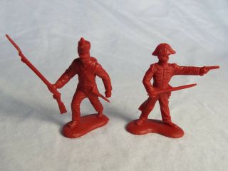 Classic Toy Soldiers/CTS Alamo Mexican attackers set 1 (Red) X12 1/32nd 3
