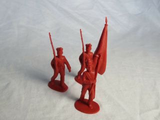 Classic Toy Soldiers/CTS Alamo Mexican attackers set 1 (Red) X12 1/32nd 4