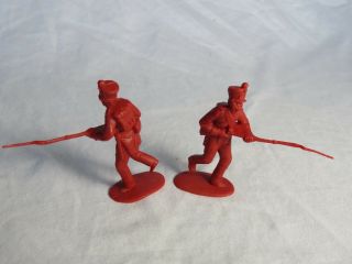 Classic Toy Soldiers/CTS Alamo Mexican attackers set 1 (Red) X12 1/32nd 5