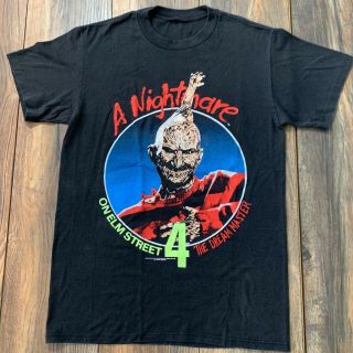Rare Vintage 80’s Nightmare On Elm Street 4 Shirt Horror Movie Freddy Krueger S