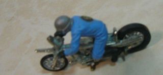 60s 70s Vintage Britains Avon Chopper Racing Motorcycle With Cool Figure Rider