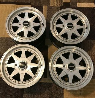 4 Vintage Zender Star 15 " X 7 " 25 One Piece Star Wheels 4x100mm Bmw E30