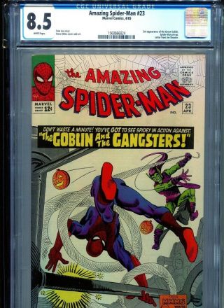 Spider - Man 23 Cgc 8.  5 3rd Green Goblin Center & Rare White Page Looks 9.  2