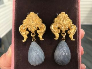 Vtg.  Stephen Dweck Sterling Clip on Earrings 4