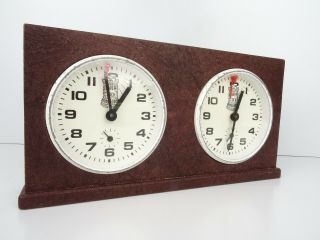 Rare Vintage Chess Clock Timer - Tower Clock - German Movement 3
