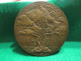 RARE MASS.  BAY TERCENTENARY MEDAL LAURA G.  FRASER 1930 MEDALLIC ART 200 STRUCK 2