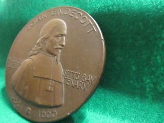 RARE MASS.  BAY TERCENTENARY MEDAL LAURA G.  FRASER 1930 MEDALLIC ART 200 STRUCK 4