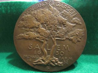 RARE MASS.  BAY TERCENTENARY MEDAL LAURA G.  FRASER 1930 MEDALLIC ART 200 STRUCK 6