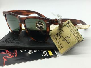 Vintage B&l Ray Ban Wayfarer 2 Ii L1725 Tortoise 54mm Sunglasses Bausch Lomb