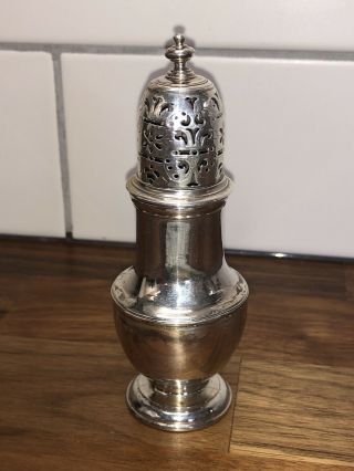 Antique Georgian Solid Silver Sugar Caster - London 1759 Maker T.  B