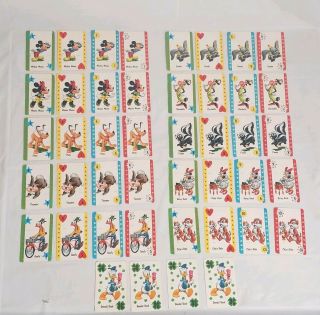 Vintage Disney Character Card Game Complete Walt Disney Classic Game 1960s
