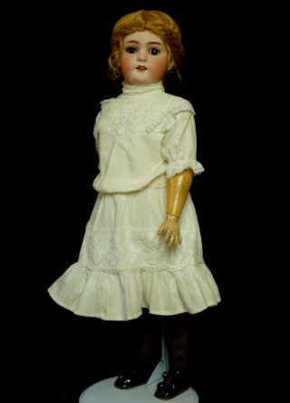 Antique German Bisque Head Composition Doll Simon Halbig S & H 1078 25 "