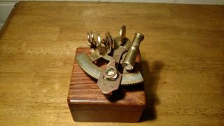 Nautical Sextant In Wooden Box