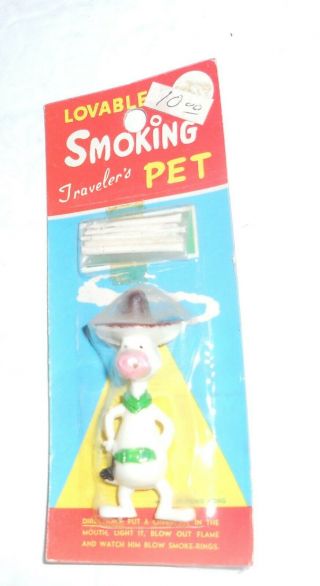 Vintage Smoking Pet Wcigarettes Quick Draw Mcgraw Hanna Barbera Gag Novelty Mip